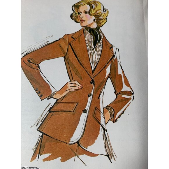 Kwik Sew Misses Jacket Sewing Pattern sz 12-16 734 - uncut - Picture 5 of 9